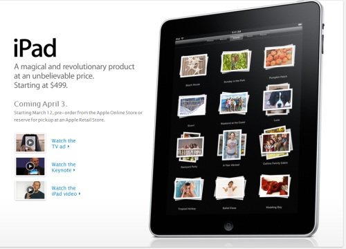 iPad sudah bisa dipesan mulai sekarang